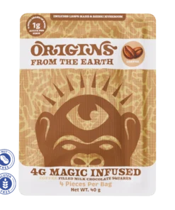 Origins Mushroom Chocolate - Coffee Filled Milk Chocolate 4g